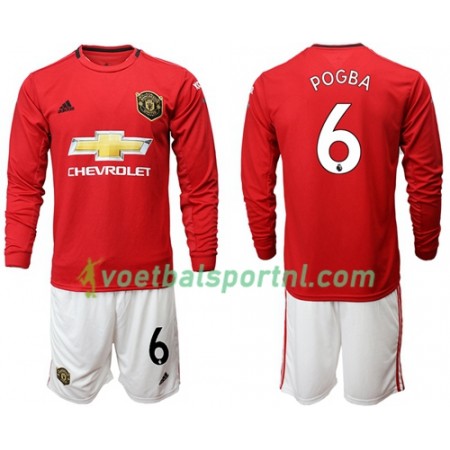 Manchester United Pogba 6 Kind Thuis Tenue 2019-20 L/S Manchester United Pogba 6 Kind Thuis Tenue 2019-20 L/S